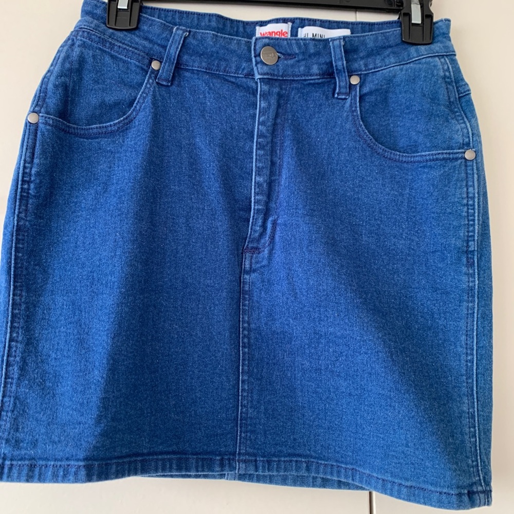 Wrangler Denim High Waist Mini Skirt Sz.M